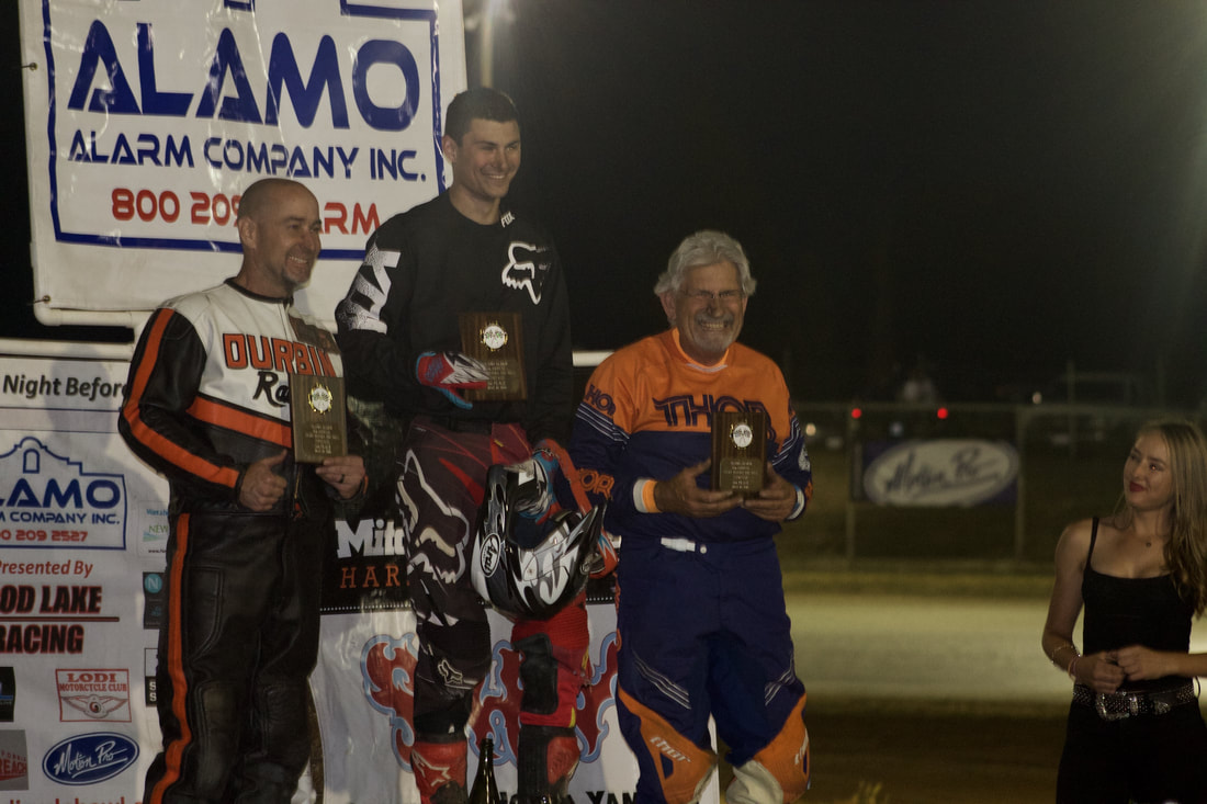 Vintage Class Podium at the 2018 Lodi Cycle Bowl 'Night Before the Mile'